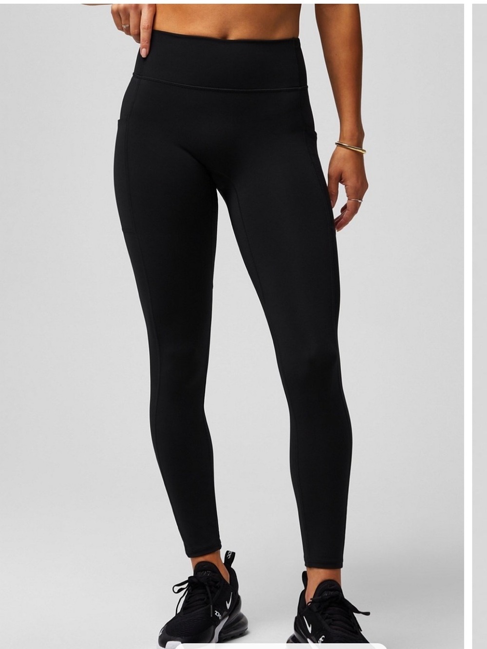 Fabletics Motion365+ Black High Waisted Pocket Leggings Size Small